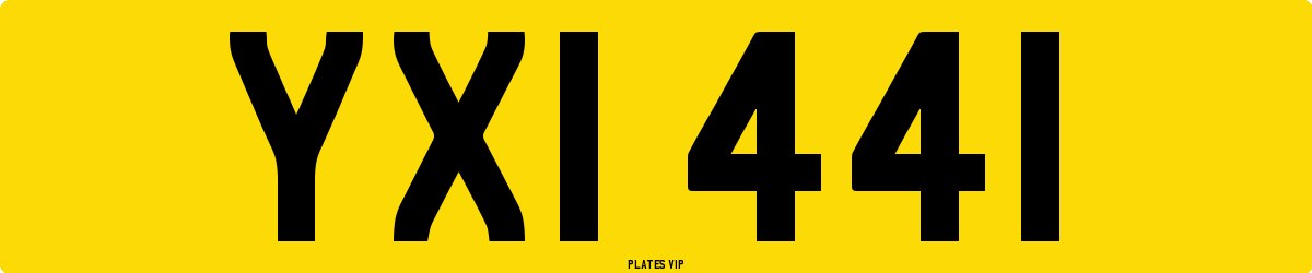 YXI 441 Number Plate